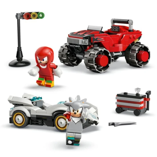 LEGO Sonic The Hedgehog 77118 Silver a jeho auto vs. Knuckles a jeho monster truck LEGO Sonic The Hedgehog 77118 Silver a jeho auto vs. Knuckles a jeho monster truck