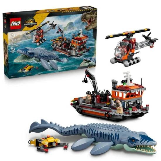 LEGO Jurassic World 77983 Útok dinosaura mosasaura na loď LEGO Jurassic World 77983 Útok dinosaura mosasaura na loď