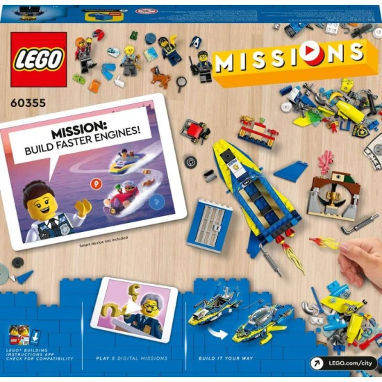 LEGO City Mise detektiva pobřežní stráže Vystavte si své LEGO dobrodružství způsobem, jako nikdy předtím! Stáhněte si bezplatnou appku a řiďte se digitálním příběhem.