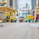 Děti se mohou stát každodenními stavbaři s touto stavebnicí LEGO City Vozidla ze stavby a demoliční koule.