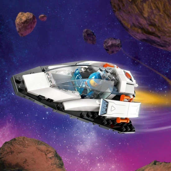 LEGO CITY 60429 Vesmírná loď a objev asteroidu Děti se mohou stát každodenními astronauty s touto stavebnicí LEGO City Vesmírná loď a objev asteroidu.