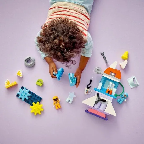 LEGO DUPLO 10422 Vesmírné dobrodružství s raketoplánem 3 v 1