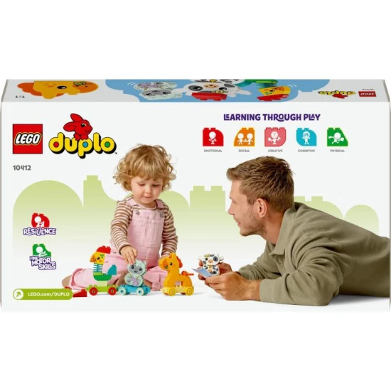Složte zvířátka, nasaďte na vláček a vydejte se s nimi na cestu s Lego Duplo Vláček se zvířátky.
