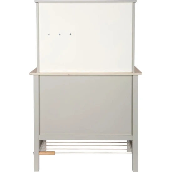 Detska drevena kuchynka Tasty seda se svetlem, zvukem a kovovymi doplnky