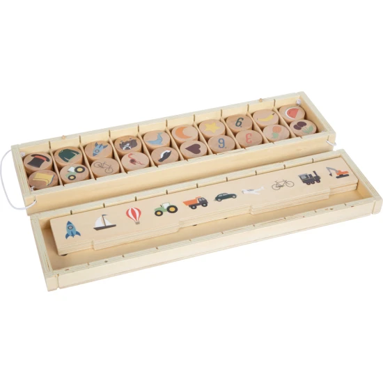 Small Foot by Legler Vkládačka Třídící box Průzkumník Třídicí box pro malé průzkumníky, kteří rádi objevují nové věci. Zábavná a vzdělávací hračka.