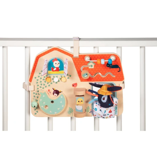 dřevěný panel s aktivitami - farma – Lilliputiens LILLI_83179