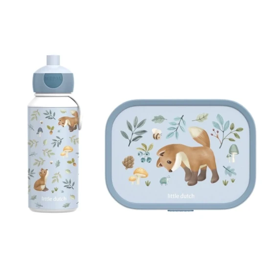 Little Dutch Svačinový set (láhev 400ml+box) Forest Friends