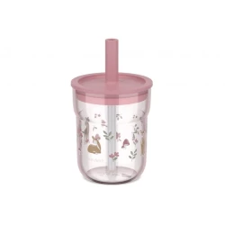 Kelímek s brčkem 250 ml Fairy Garden