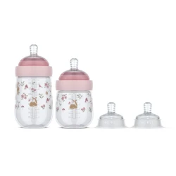 Kojenecké láhve 165 ml + 240 ml + 2 dudlíky Fairy Garden