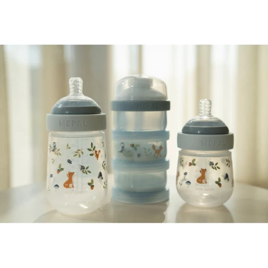 Little Dutch Kojenecké láhve 165 ml + 240 ml + 2 dudlíky Forest Friends