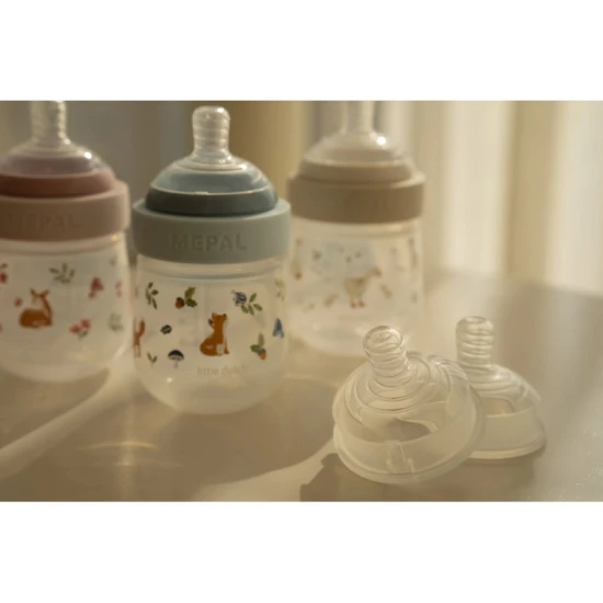 Little Dutch Kojenecké láhve 165 ml + 240 ml + 2 dudlíky Forest Friends