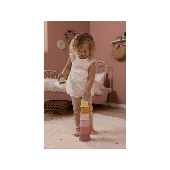 Little Dutch Stohovací kelímky Pink Little Dutch Stohovací kelímky Pink