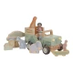 Little Dutch Auto se zvířátky dřevěné Safari Friends