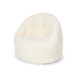 Dětské plyšové křesílko Soft White