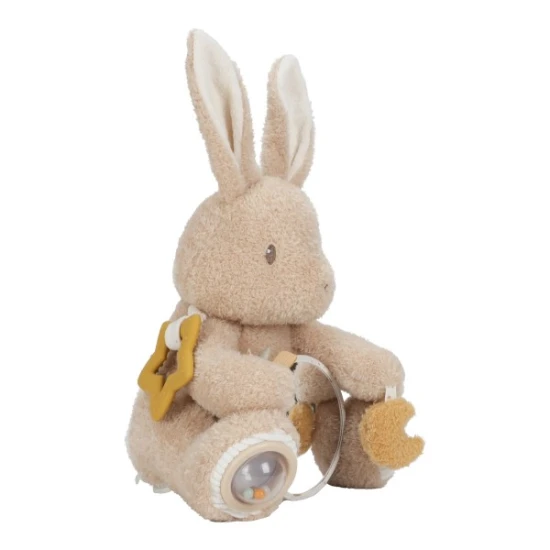 Little Dutch Králíček plyšový s aktivitami Newborn Naturals