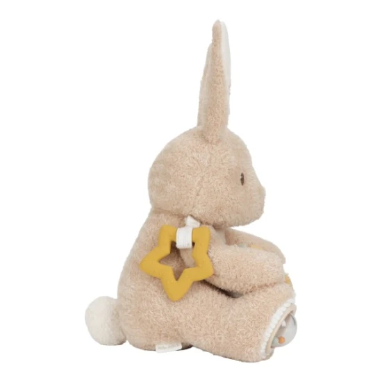 Little Dutch Králíček plyšový s aktivitami Newborn Naturals