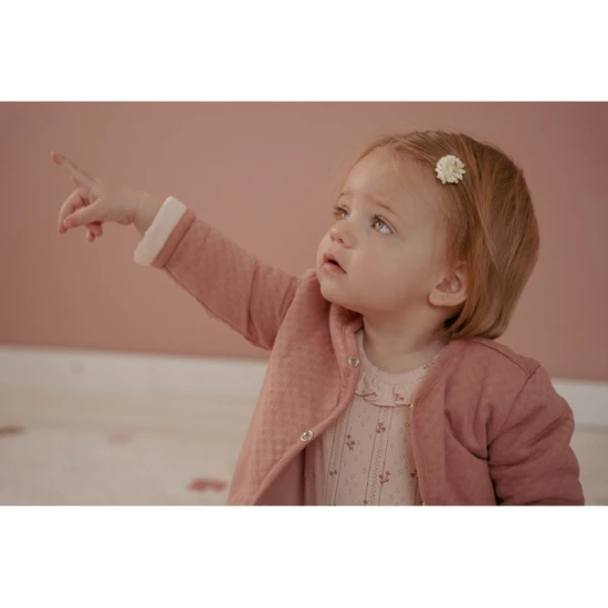 Little Dutch Obousměrný kabátek Pink Blush