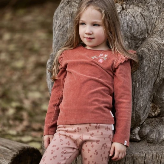Little Dutch Tričko dlouhý rukáv Deep Berry