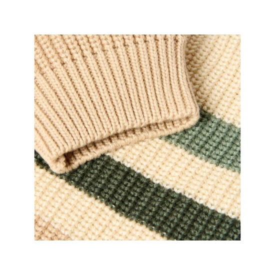Little Dutch Pletený svetřík Warm Taupe