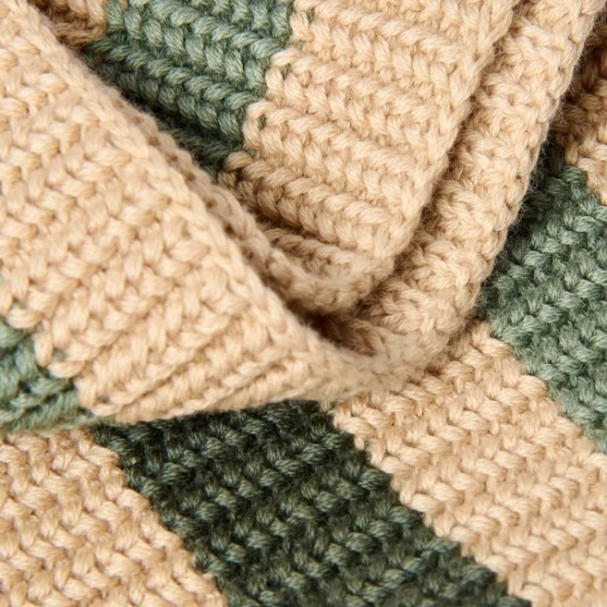 Little Dutch Šála pletená kruhová Warm Taupe One Size