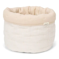 Košík textilní oboustranný velký Pure Soft Beige Stripe