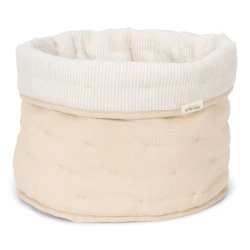 Košík textilní oboustranný velký Pure Soft Beige Stripe