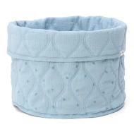 Košík textilní oboustranný velký Pure Denim Blue