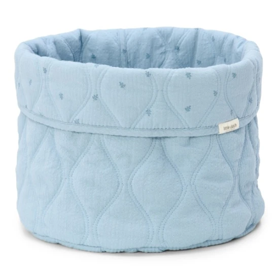 Little Dutch Košík textilní oboustranný velký Pure Denim Blue