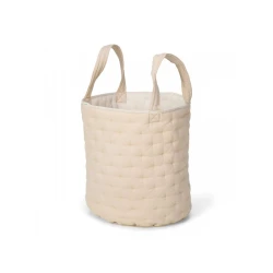 Textilní oboustranný koš extra velký Pure Soft Beige Stripe