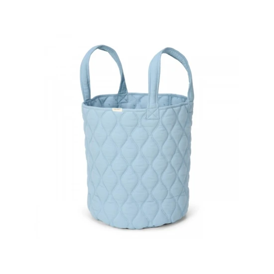 Little Dutch Textilní oboustranný koš extra velký Pure Denim Blue