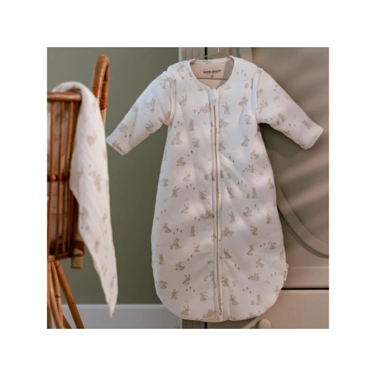 Little Dutch Spací pytel s odepínatelnými rukávy 70 cm Baby Bunny