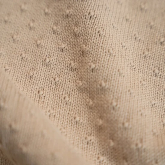Little Dutch Deka pletená 70x100 cm Pure Soft Beige