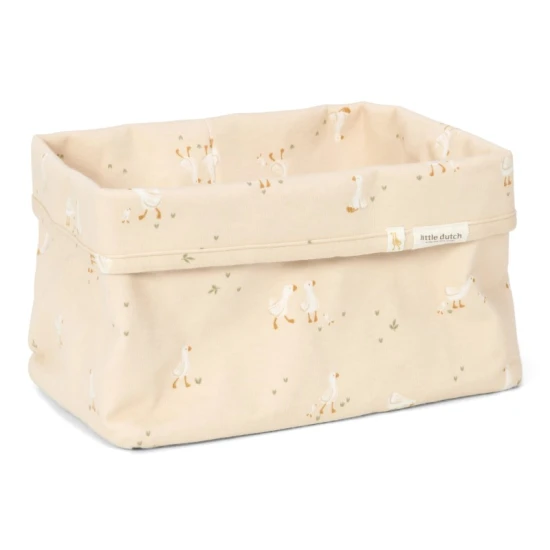 Little Dutch Košík textilní velký Husa Newborn Naturals