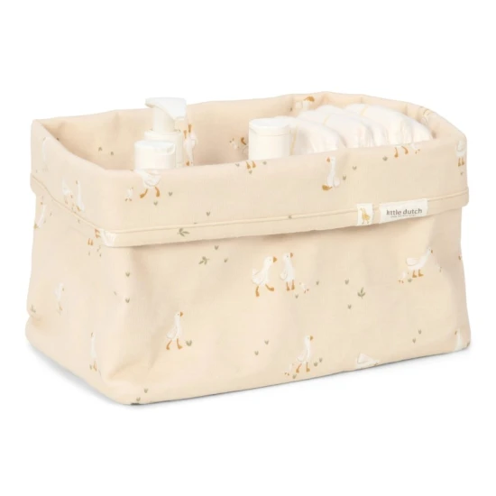 Little Dutch Košík textilní velký Husa Newborn Naturals