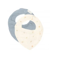 Podbradník bandana Forest Treasures & Denim Blue 2 ks