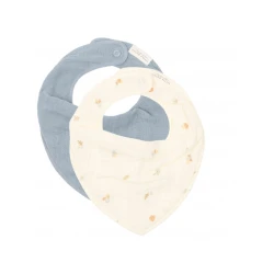 Podbradník bandana Forest Treasures & Denim Blue 2 ks