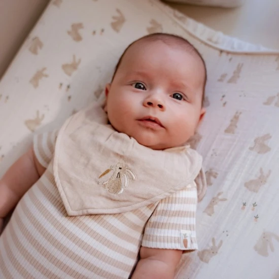 Little Dutch Podbradník bandana 2 ks Baby Bunny