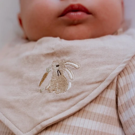 Little Dutch Podbradník bandana 2 ks Baby Bunny