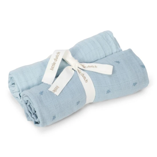 Little Dutch Pleny 70x70cm Pure Denim Blue