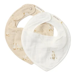 Podbradník bandana 2 ks Husa Newborn Naturals