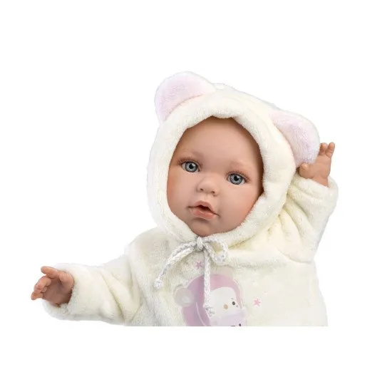 Llorens Llorens Miminko s měkkým tělem Julia 42 cm Realistická panenka – miminko bez zvuku s měkkým látkovým tělem, vinylovou hlavou a končetinami. Velikost 42 cm, ručně vyrobeno ve Španělsku.