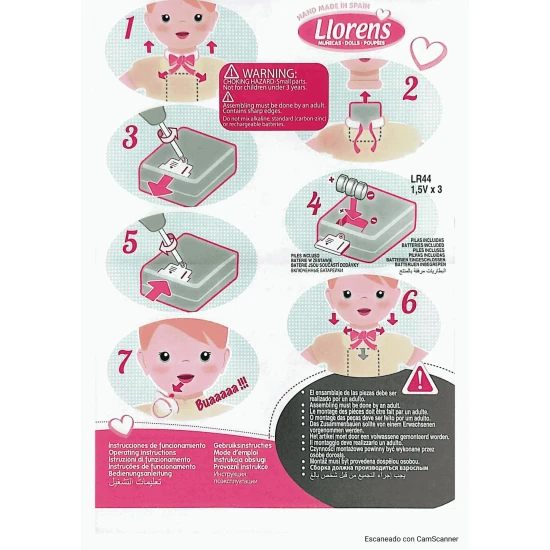 Llorens Bábika se zvuky a měkkým tělem Carla v květovaných šatech 42 cm Llorens Bábika se zvuky a měkkým tělem Carla v květovaných šatech 42 cm