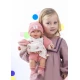 Llorens Bábika se zvuky a měkkým tělem Carla v květovaných šatech 42 cm Llorens Bábika se zvuky a měkkým tělem Carla v květovaných šatech 42 cm
