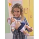 Llorens Bábika se zvuky a měkkým tělem Carla v riflové sukni 42 cm Llorens Bábika se zvuky a měkkým tělem Carla v riflové sukni 42 cm