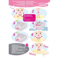 Llorens Miminko s měkkým tělem a zvuky v zavinovačce 36 cm