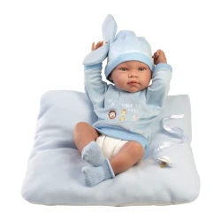 Llorens Bábátko s celovinylovým tělem chlapeček 43 cm
