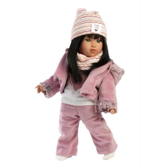 Panenka Llorens Greta 40 cm s měkkým tělem a hustými vlasy, ruční výroba