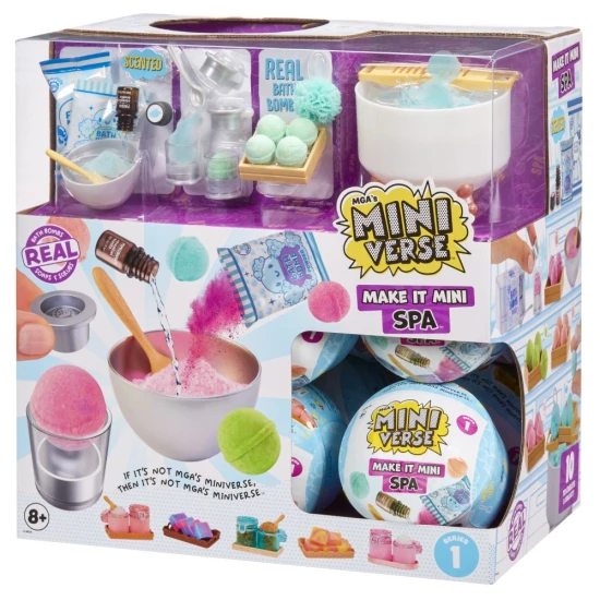 MGA’s Miniverse Make It Mini Spa – mini repliky kosmetiky, pěn do koupele, scrubů a mýdel s realistickými detaily