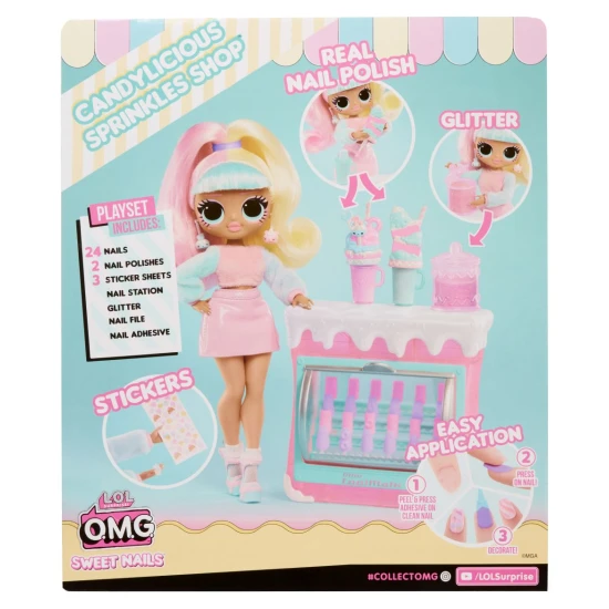 L.O.L. Surprise! OMG Nehtové studio s panenkou Candylicious Sprinkles Shop MGA 26503781