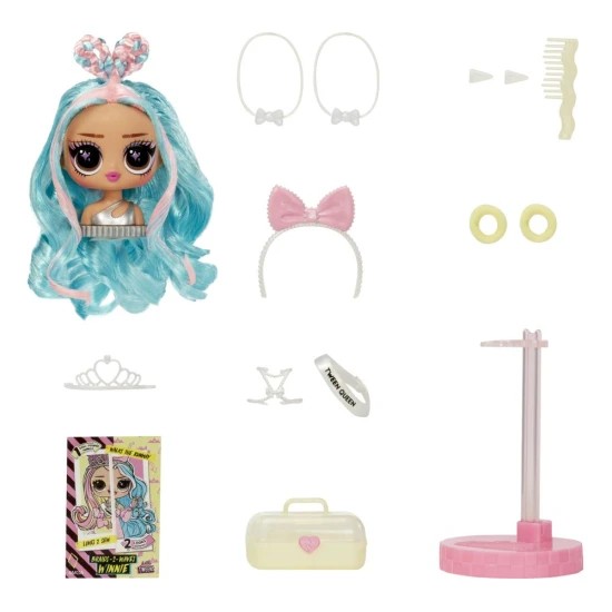 L.O.L. Surprise Swap Tweens Winnie panenka s mini česací hlavou a vlasovými doplňky, výška 16,5 cm
